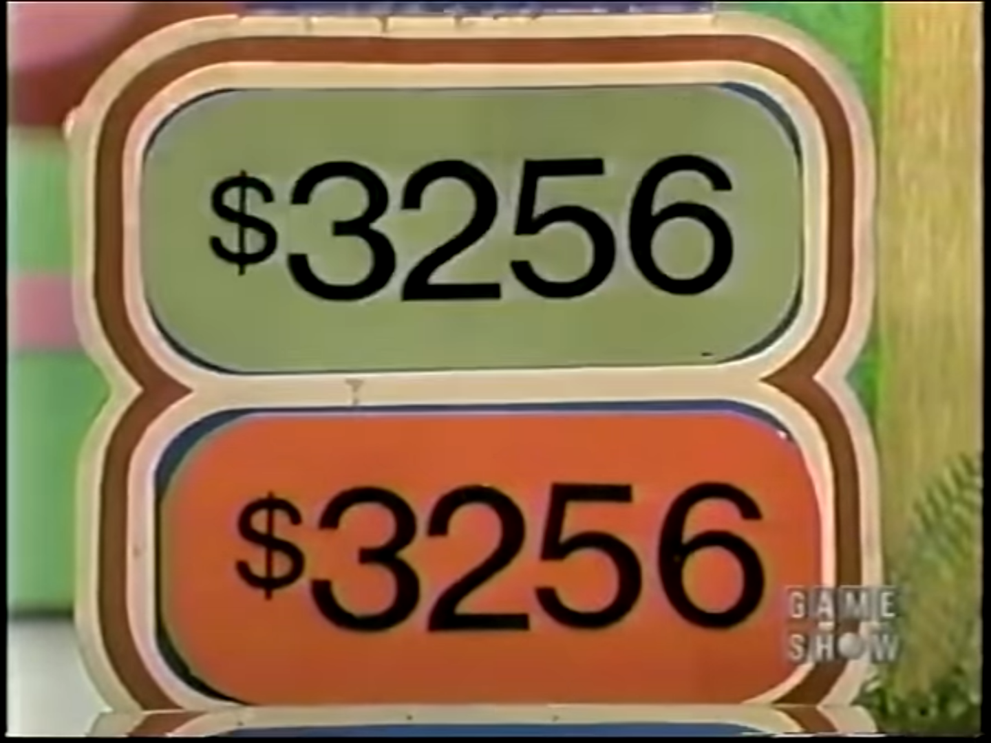 Two matching price tags displaying "56" and "56" for the game Double Prices on The Price is Right