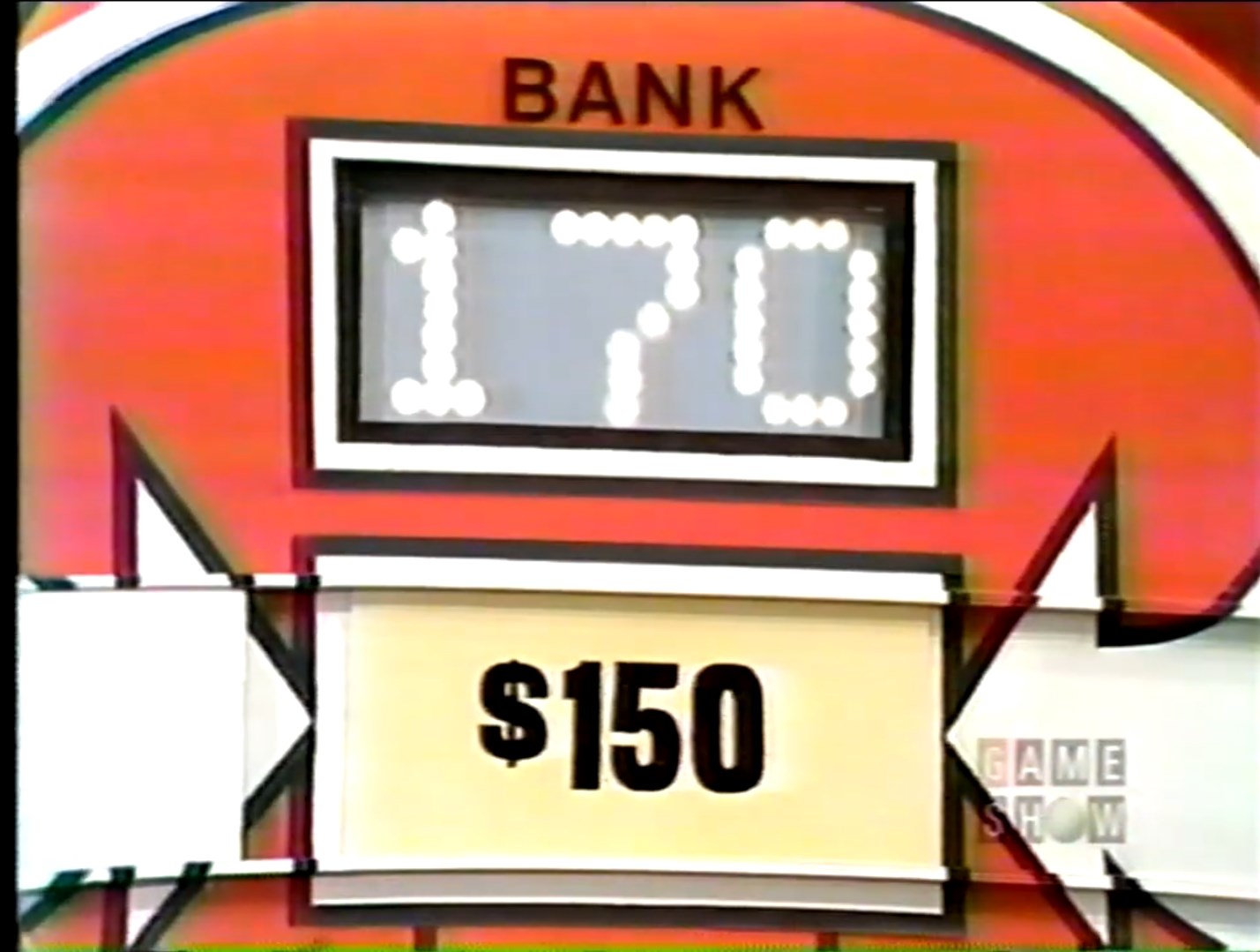 Display of the contestant's bank totaling 0 and the value of 0 for the Mystery Price game.
