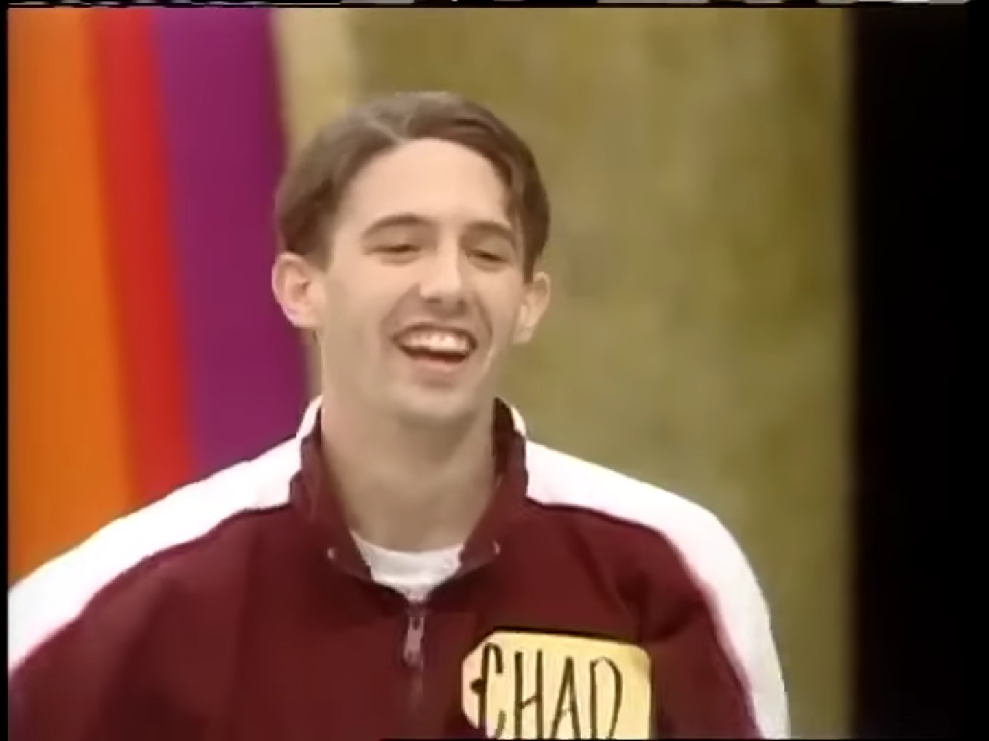 A contestant named Chad smiling and enjoying the moment on The Price is Right stage.