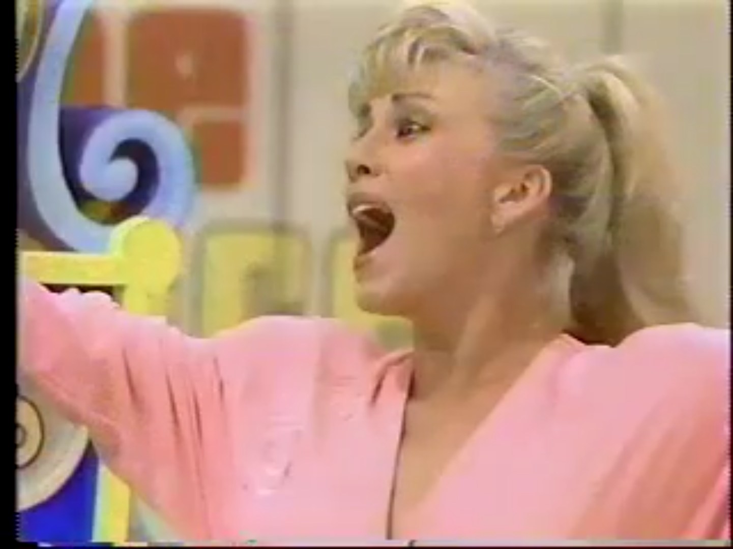Janice Pennington celebrates after finding a ,000 slip on The Price is Right.