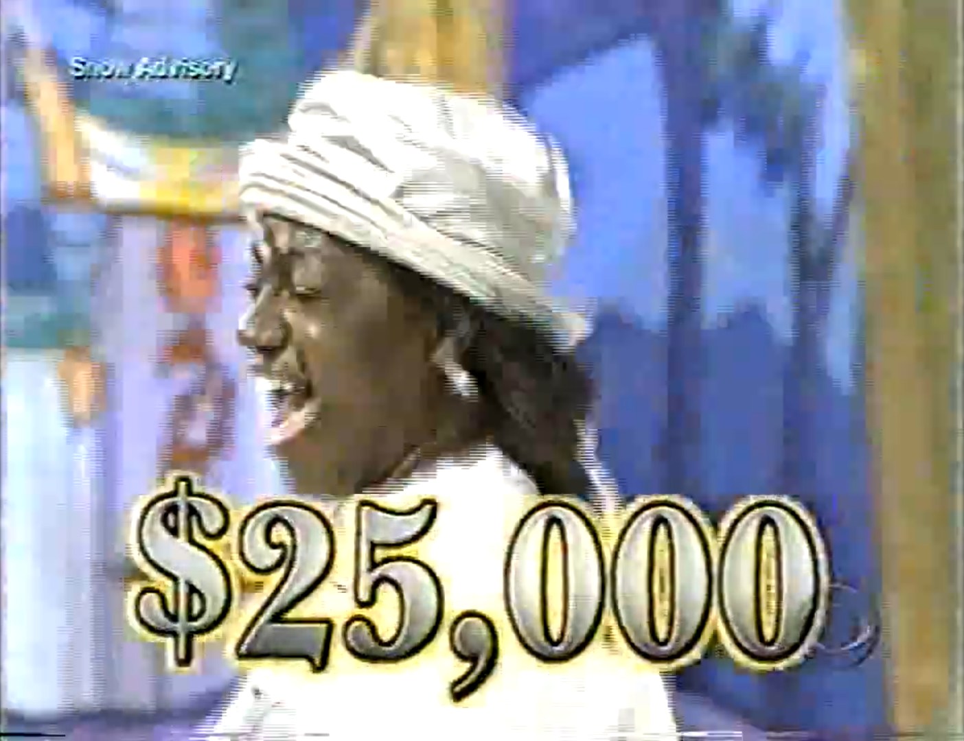 ,000 cash prize displayed alongside a contestant celebrating excitedly on The Price is Right.