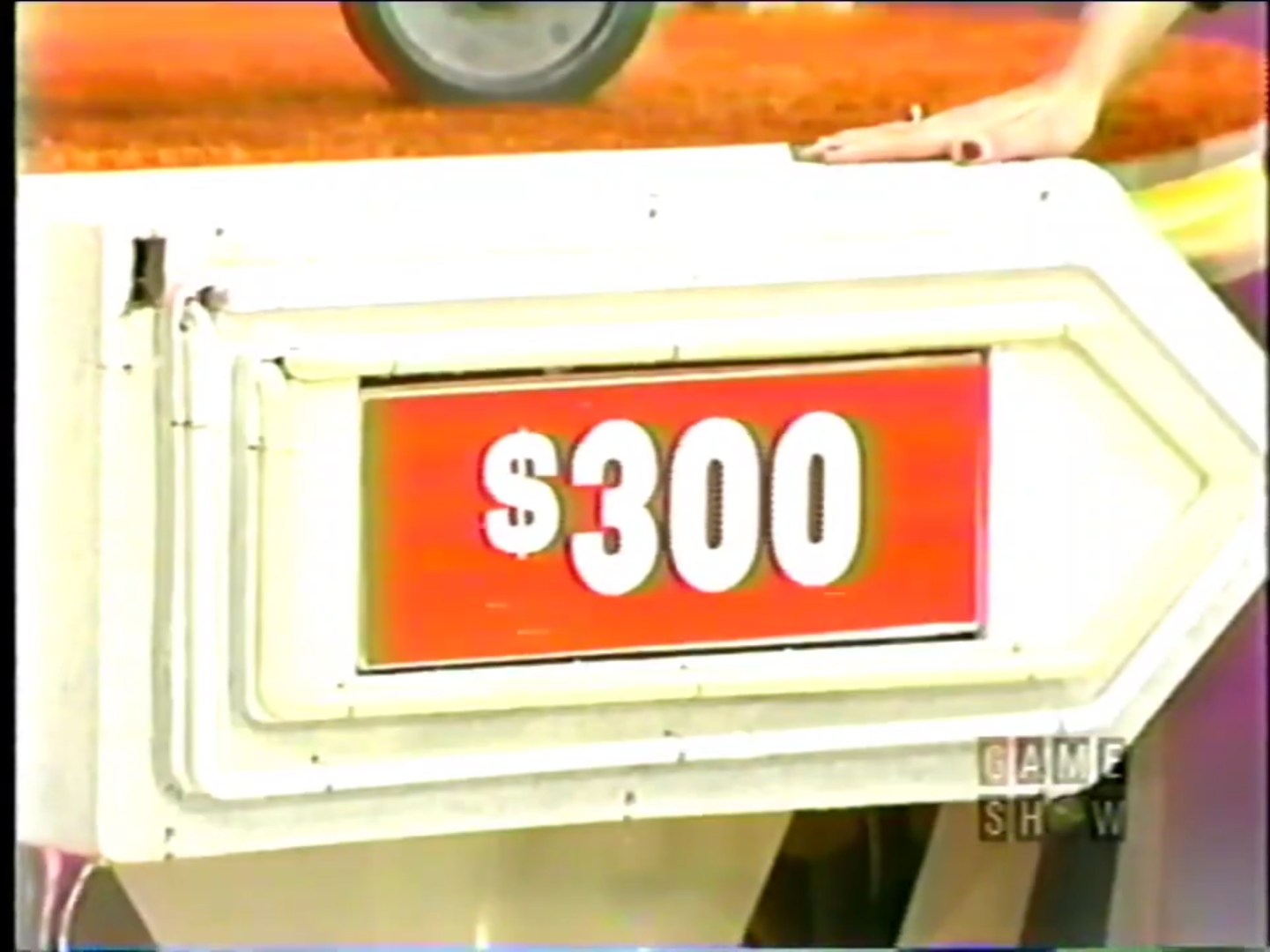 0 displayed on a game board for a pricing game.