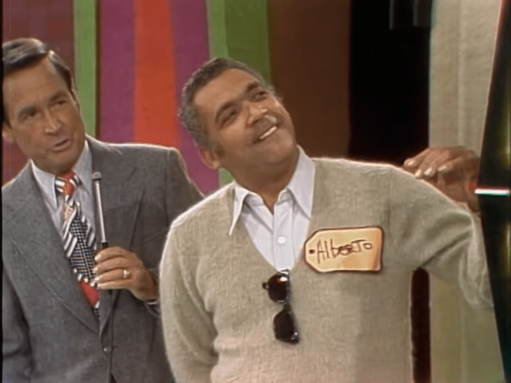 Alberto puny Big Wheel spin Price is Right