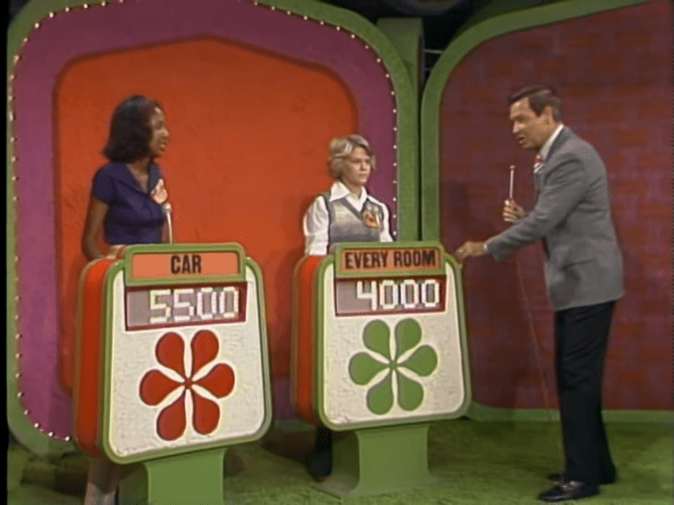 Price is Right color showcase podiums 1975