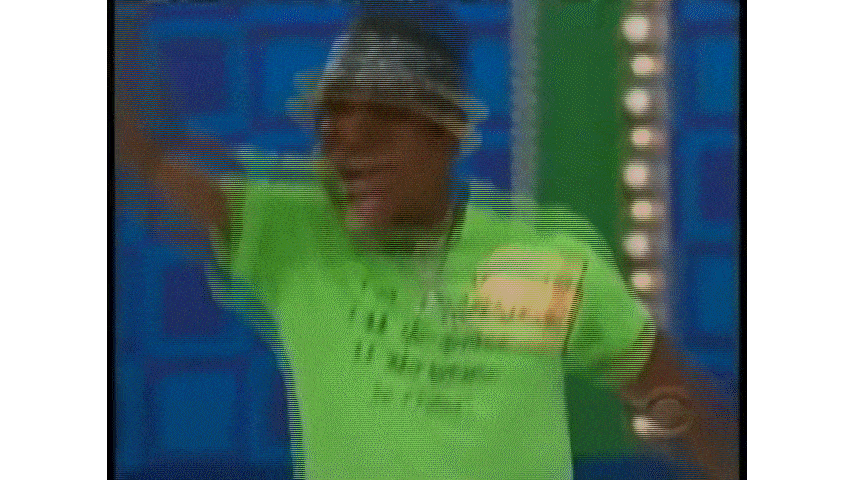 A group of dancers onstage dancing with each other on the set of The Price is Right after winning Pick a Pair.