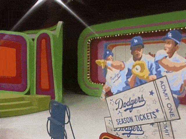 A special 1984 playing of Race Game featuring season tickets to all four Los Angeles pro sports teams