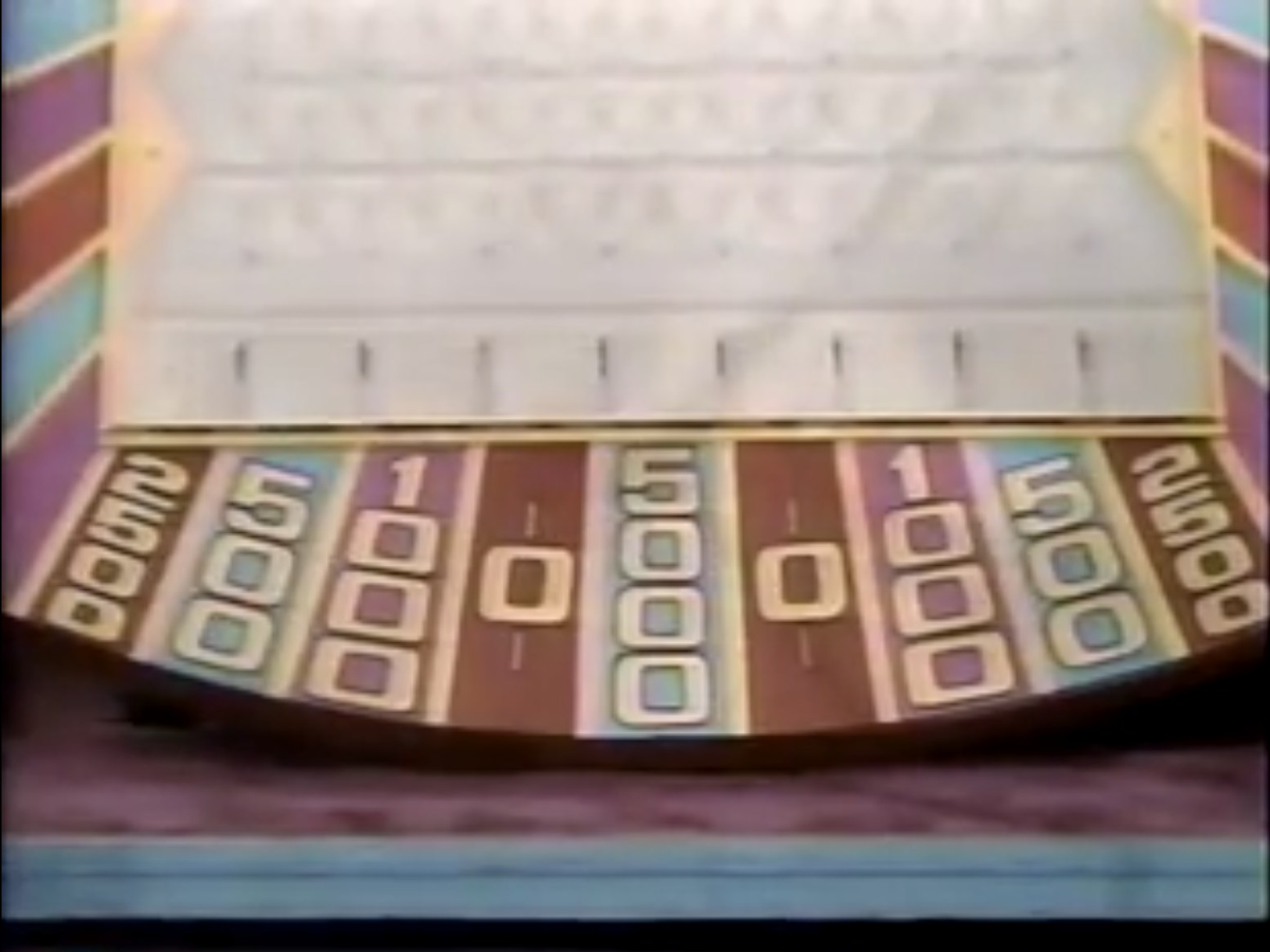The Plinko layout used on Doug Davidson's 1994 version of The Price is Right.